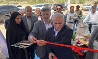 افتتاح طرح آبیاری تحت فشار به مناسبت هفته دولت در شهرستان عنبرآباد